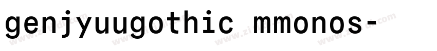 genjyuugothic mmonos字体转换